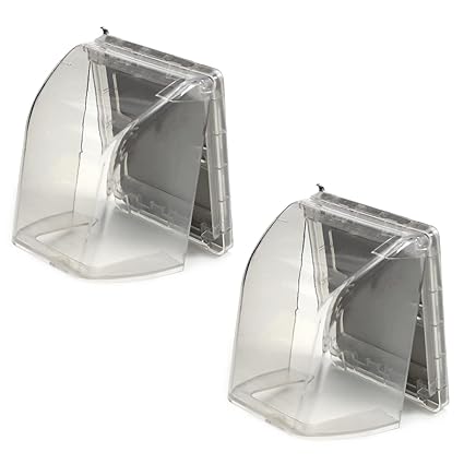 Jutagoss 2 Pcs 86 Type Weatherproof in Use Outlet Cover 98x125x75mm Plug Receptacle Protector for Retrofit Siding Construction Transparent