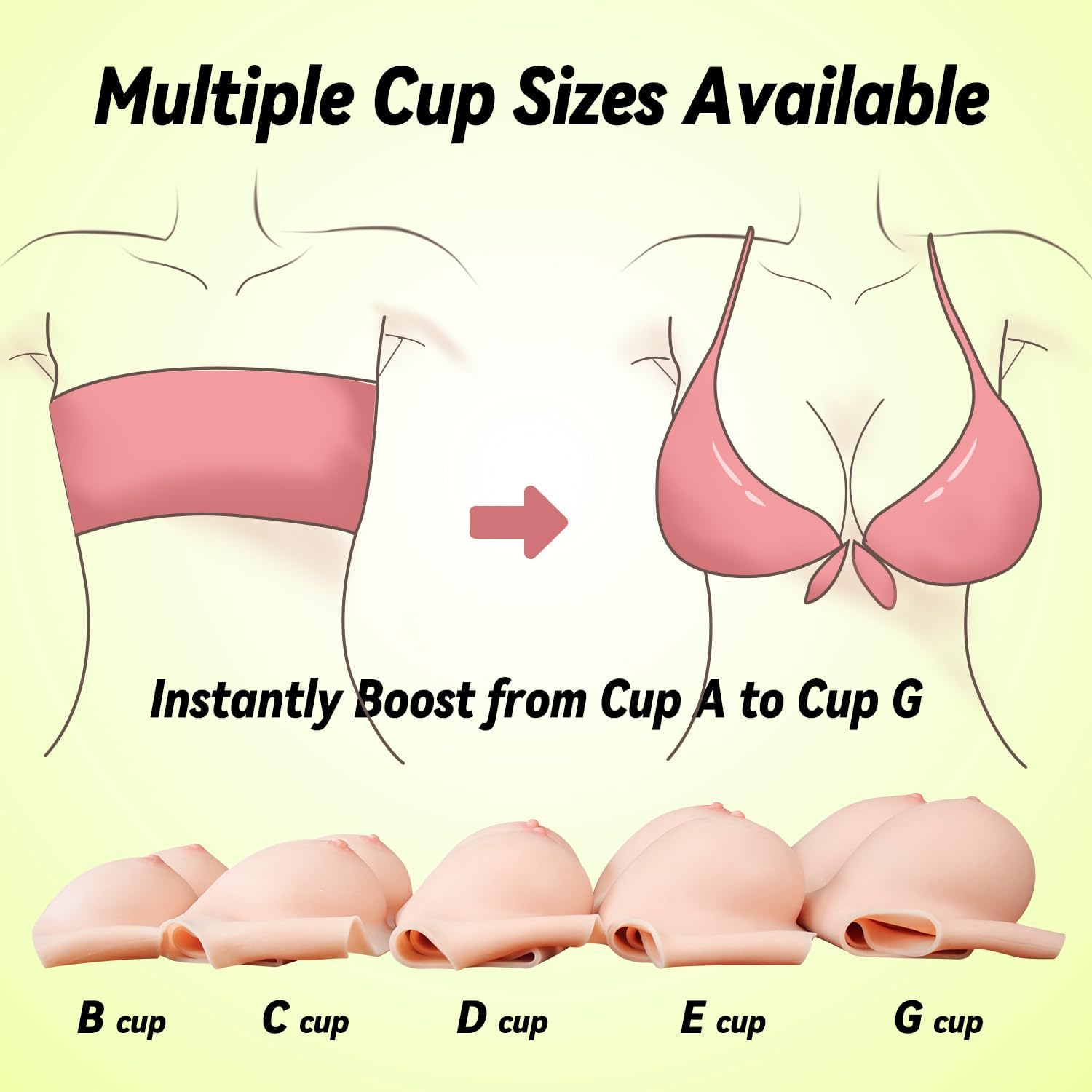 Fake Boobs Silicone Breastplate Fake breasts forms B-G Cup Breast Plates