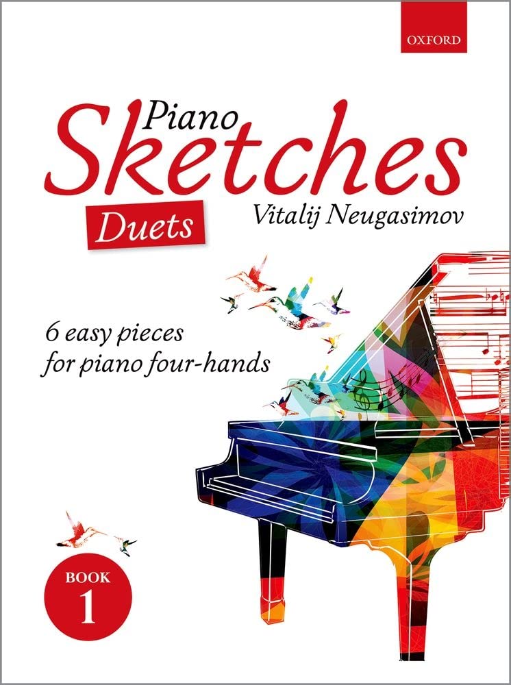 Piano Sketches Duets Book 1: 6 easy pieces for piano four-hands