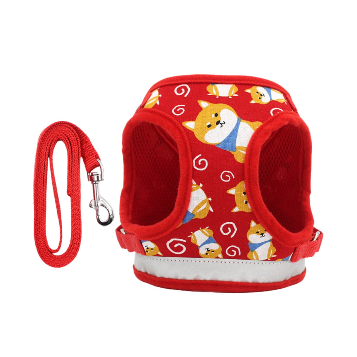 Didiseaon Chaleco con Diseño De Dibujos Animados para Perros Pequeños 3 Unidades Correa De Cómoda Suministros para Mascotas Correa De Tracción para Perros
