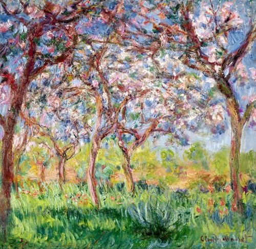 Impresiones lienzo Printemps a Giverny di Claude Monet con acabado artístico