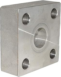 RFS 1 1/2' Socket Weld SHB Type Flat Face Square Flange, Stainless Steel SS316 Standard, Working Pressure up to 210 kg/cmÂ²