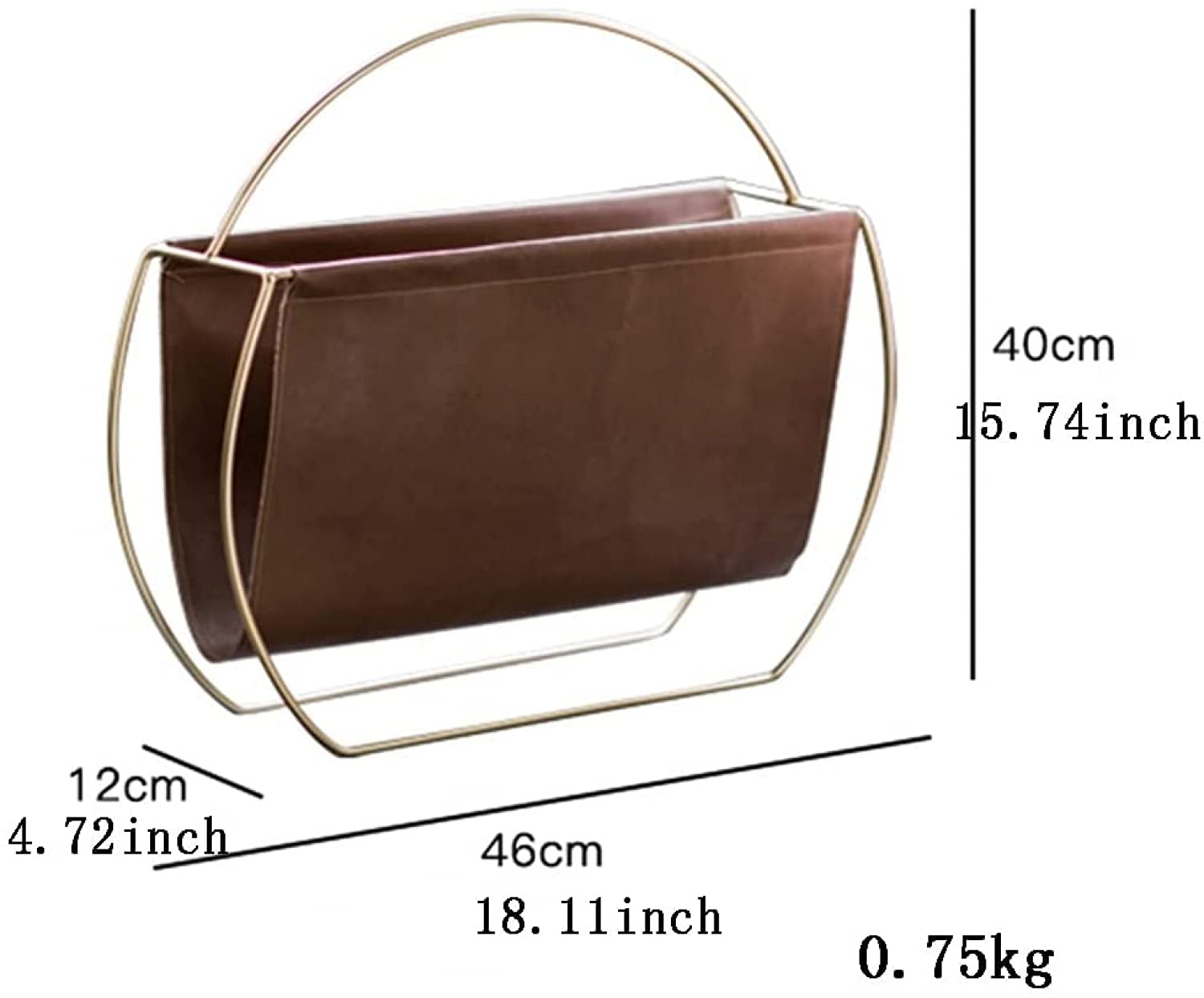 Tragbarer Zeitschriftenhalter Aus Leder Tisch Akten Organizer Rack Wohnzimmer Freistehender Boden Zeitungsständer