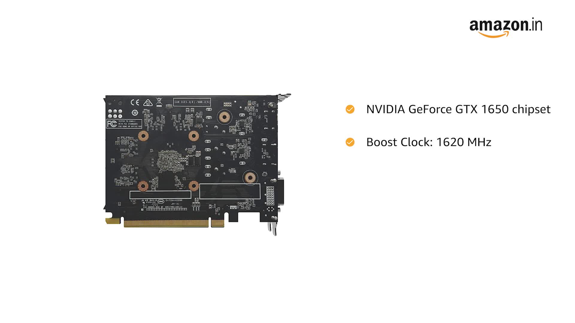 Amazon.in: Buy Zotac Gaming GeForce GTX 1650 OC GDDR6 4GB 128bit