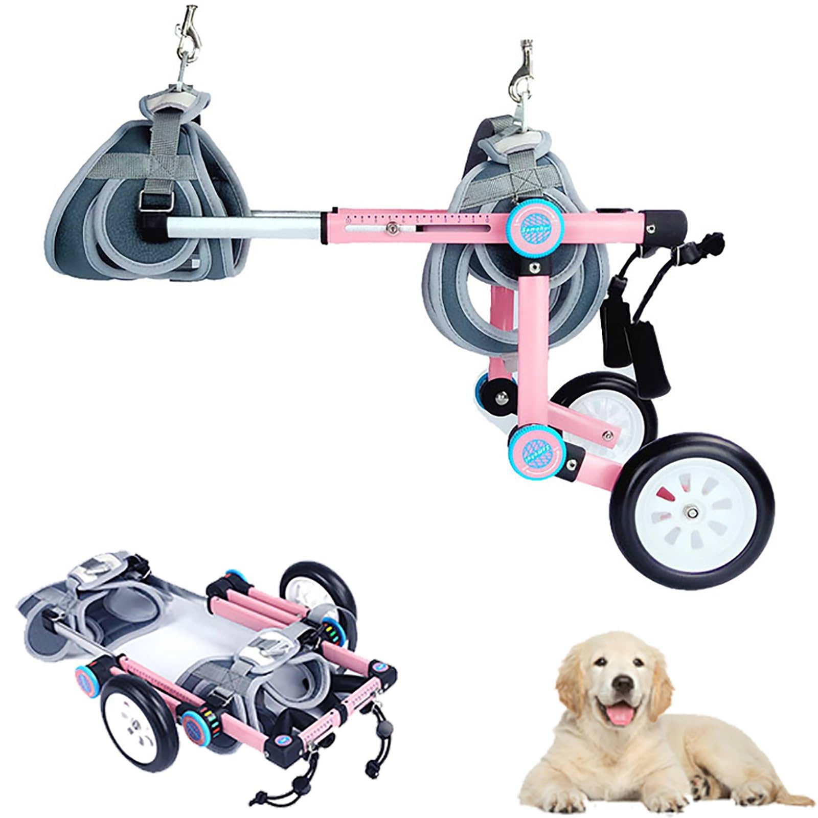 Fauteuil roulant pour chien handicapé et chariot de mobilité pattes arrières