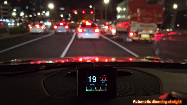 AMROOLOO Auto HUD Head Up Display, Compteur de vitesse digital OBD