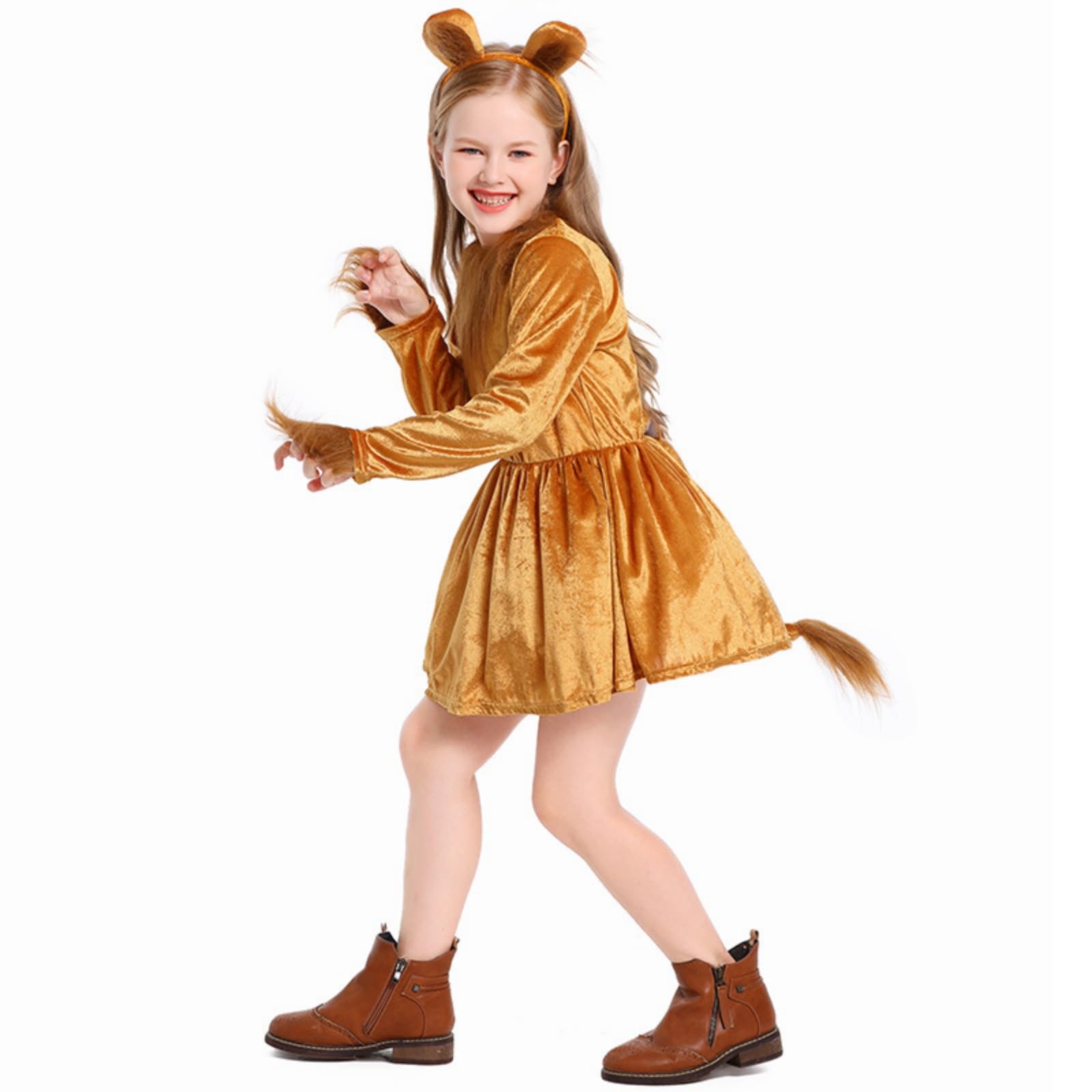 Disfraz de Halloween para niñas, Disfraz de Cosplay de león, atuendos para vestirse