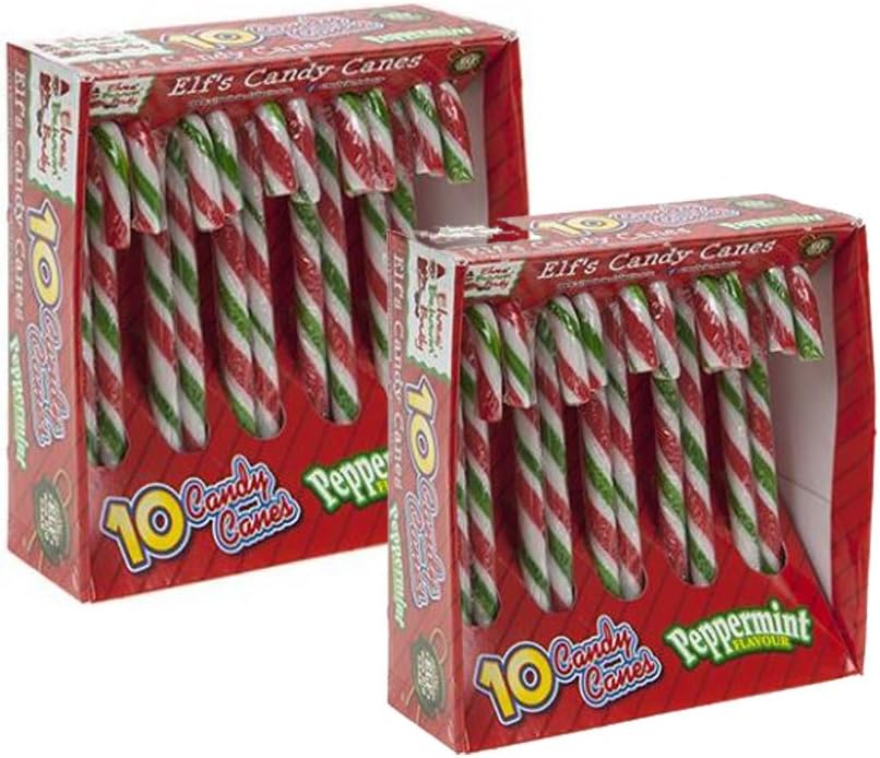 Christmas Elf Peppermint Candy Cane - 20 Canes