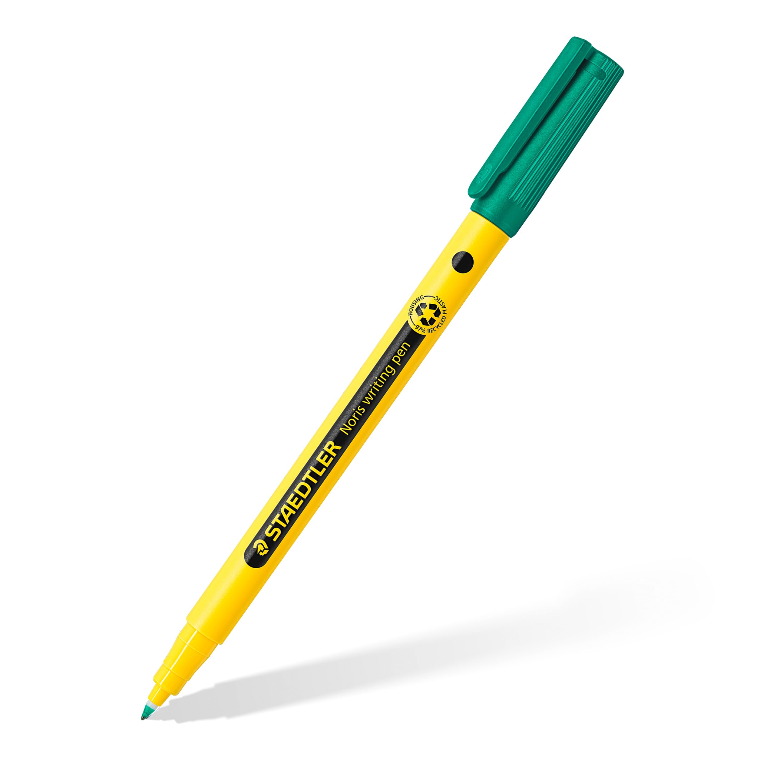 STAEDTLER Noris - Handwriting Pen - Green - Pack of 50, 307-5 CT50 - Image 3