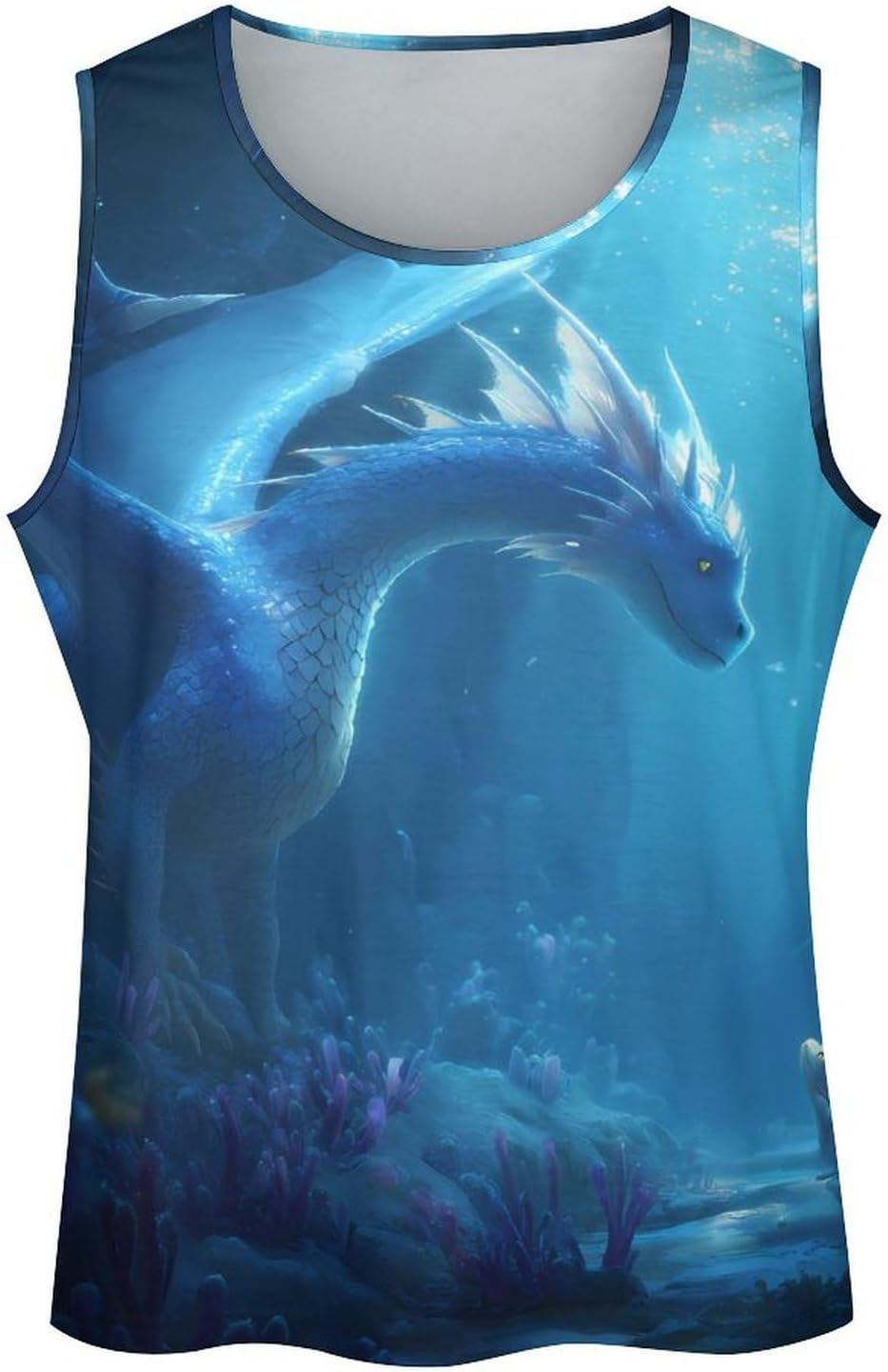 Dragon Men Tank Top Workout Shirt Muscle T Shirt 5XL