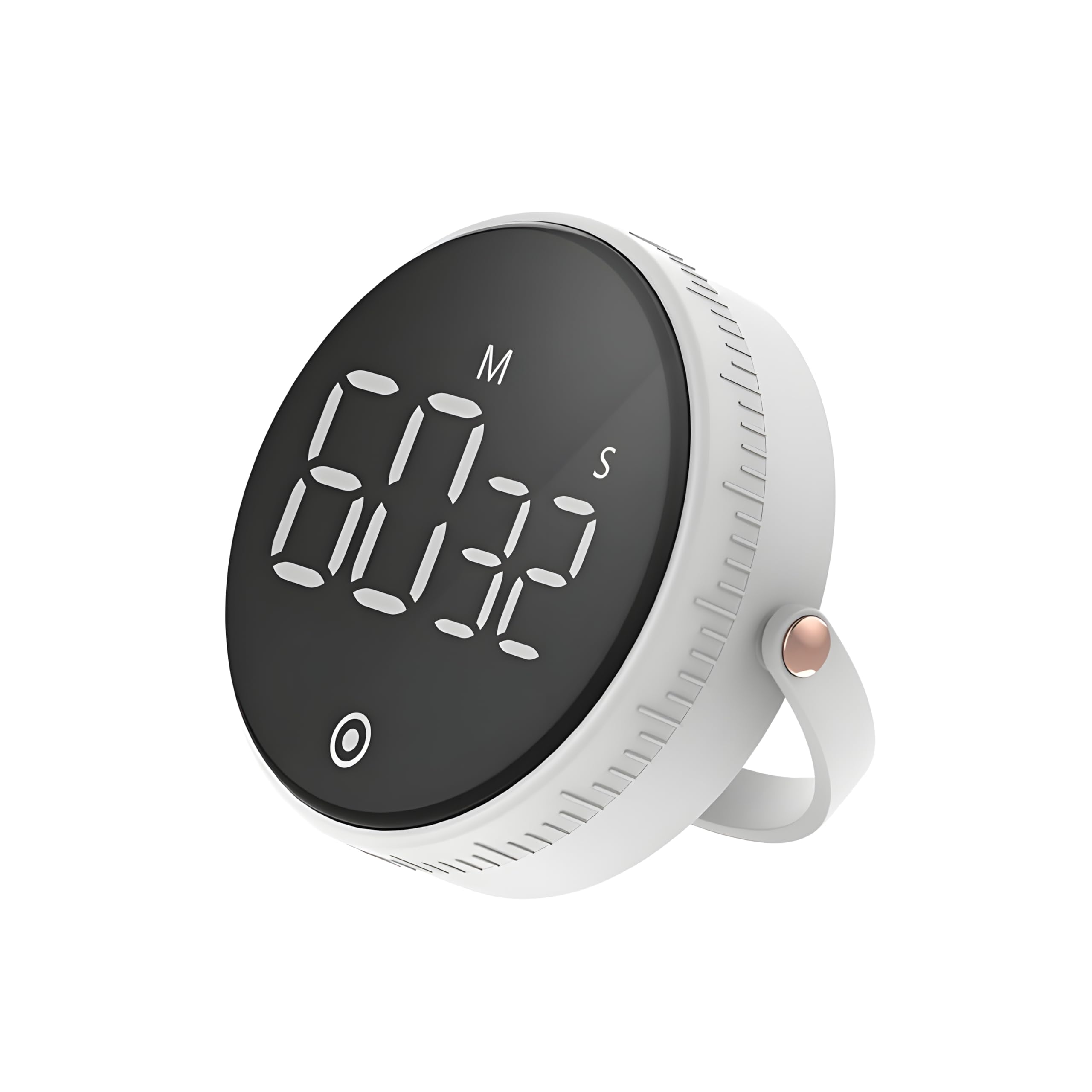 XVersion Magnetic Kitchen Timer, Time Management Visual Timers Large LED Display Magnetic Countdown Countup for Classroom Cooking Fitness Baking Studying Teaching, Easy for Kids and Seniors (White)