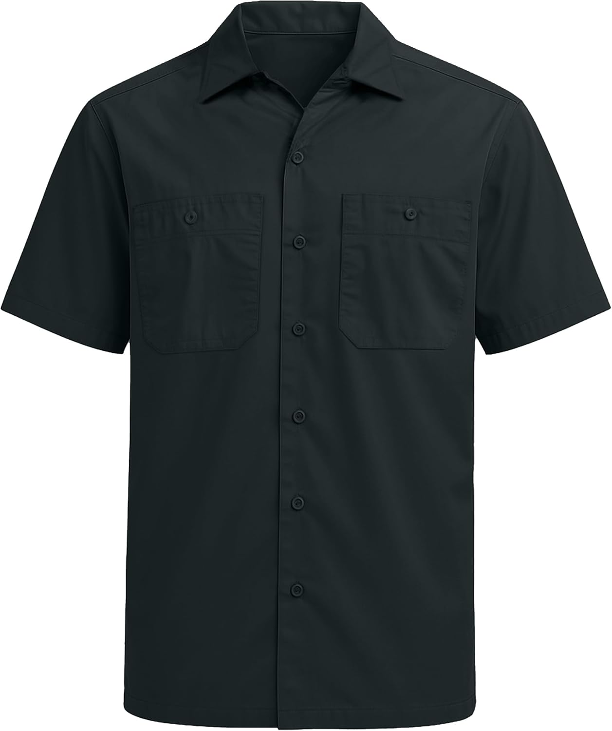 NY Threads Men's Work Shirt Two Pockets Short-Sleeve Industrial Work Wear - Image 4