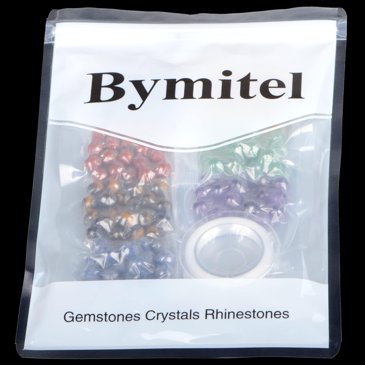 Bymitel 140pcs Natural Crystal Beads Stone Gemstone Round Energy Healing Loose Beads with Stretch Cord for Jewelry Making Bracelets Anklets (7-Colors Chakra, 8mm 140pcs) - Image 4