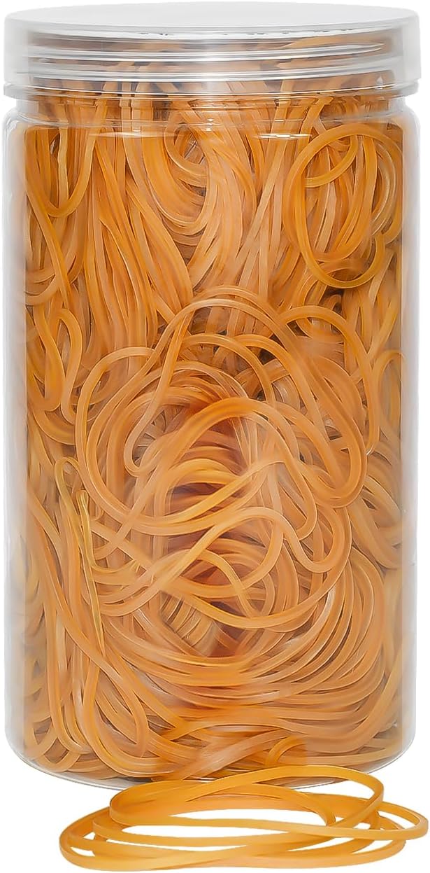 JIKIOU 750PCS Rubber Bands, Rubber Bands Office Supplies
