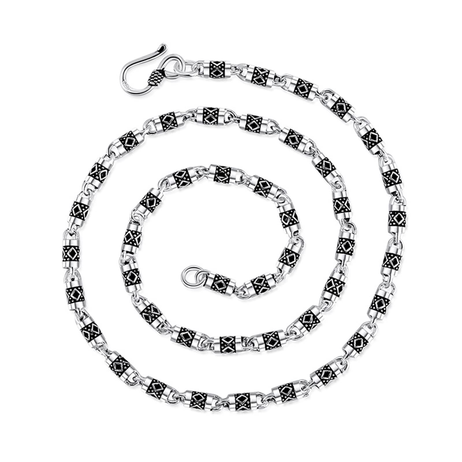 nacchan ╰(*´︶`*)╯♡ KnBoB Necklace for Men Sterling Silver, Chains for Men Hip