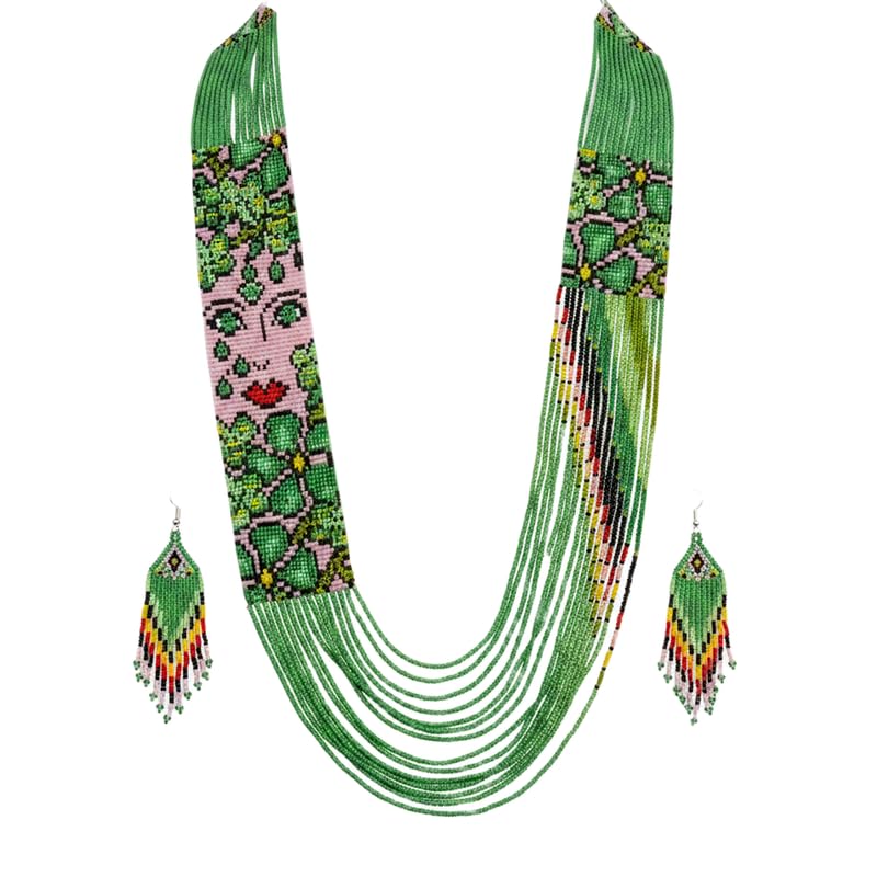 Collar y pendientes ucranianos Gerdan el regalo artesanal ideal de joyería tradicional