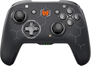 Switchコントローラー 有線 ゲームパッド PS4/PS5/PC/Switch全対応 自動連射 有線接続 8軸ジャイロセンサー マクロ機能 三重振動 背面ボタン搭載 イヤホンジャック付き 日本語取扱説明書