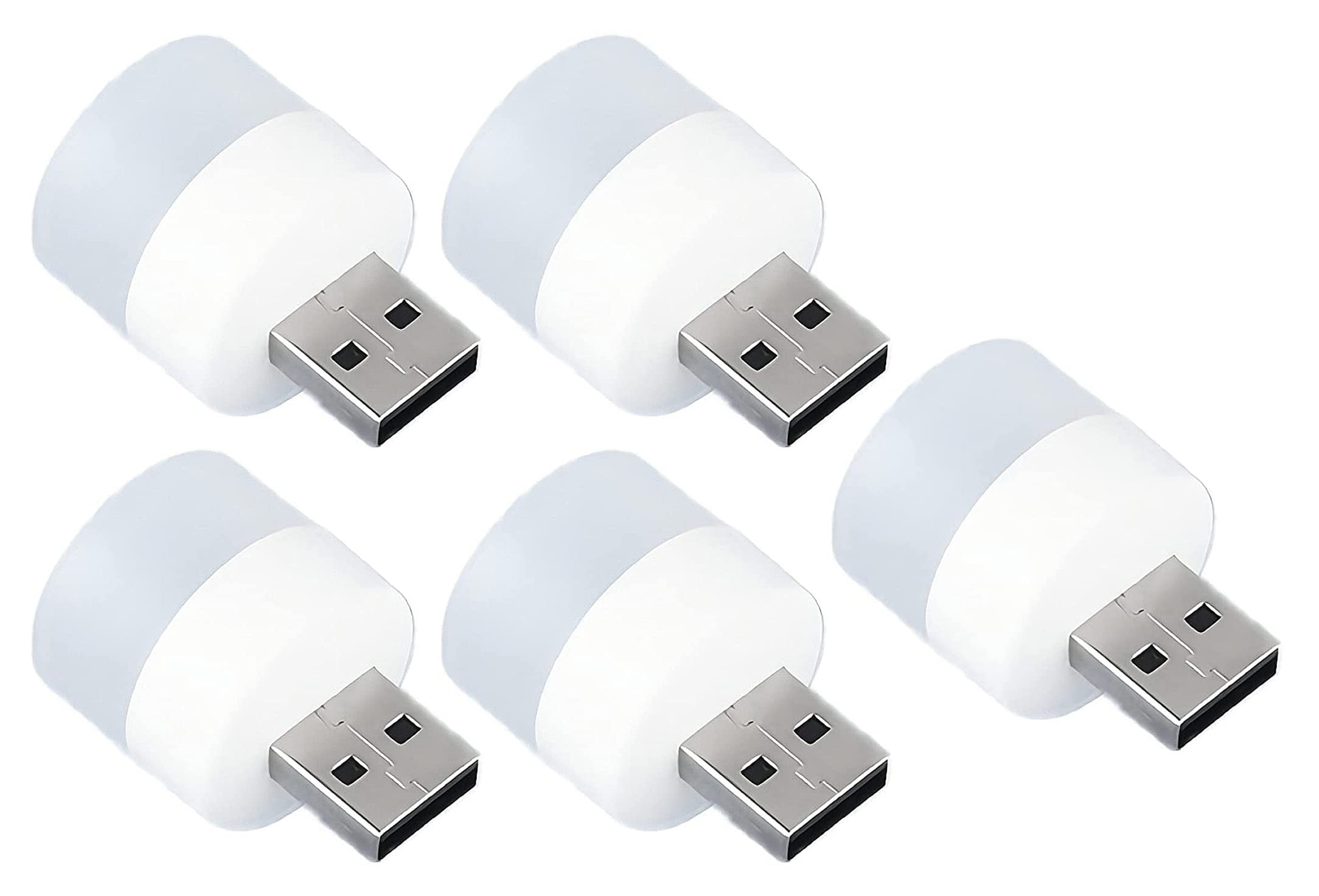 AUGEN Plug in LED Night Light Mini USB LED Light Flexible USB LED Ambient Light Mini USB LED Light, LED Portable car Bulb, Indoor, Outdoor, Reading, Sleep (Pack of 5) (B0B9HF8G8R) Amazon Price History, Amazon Price Tracker