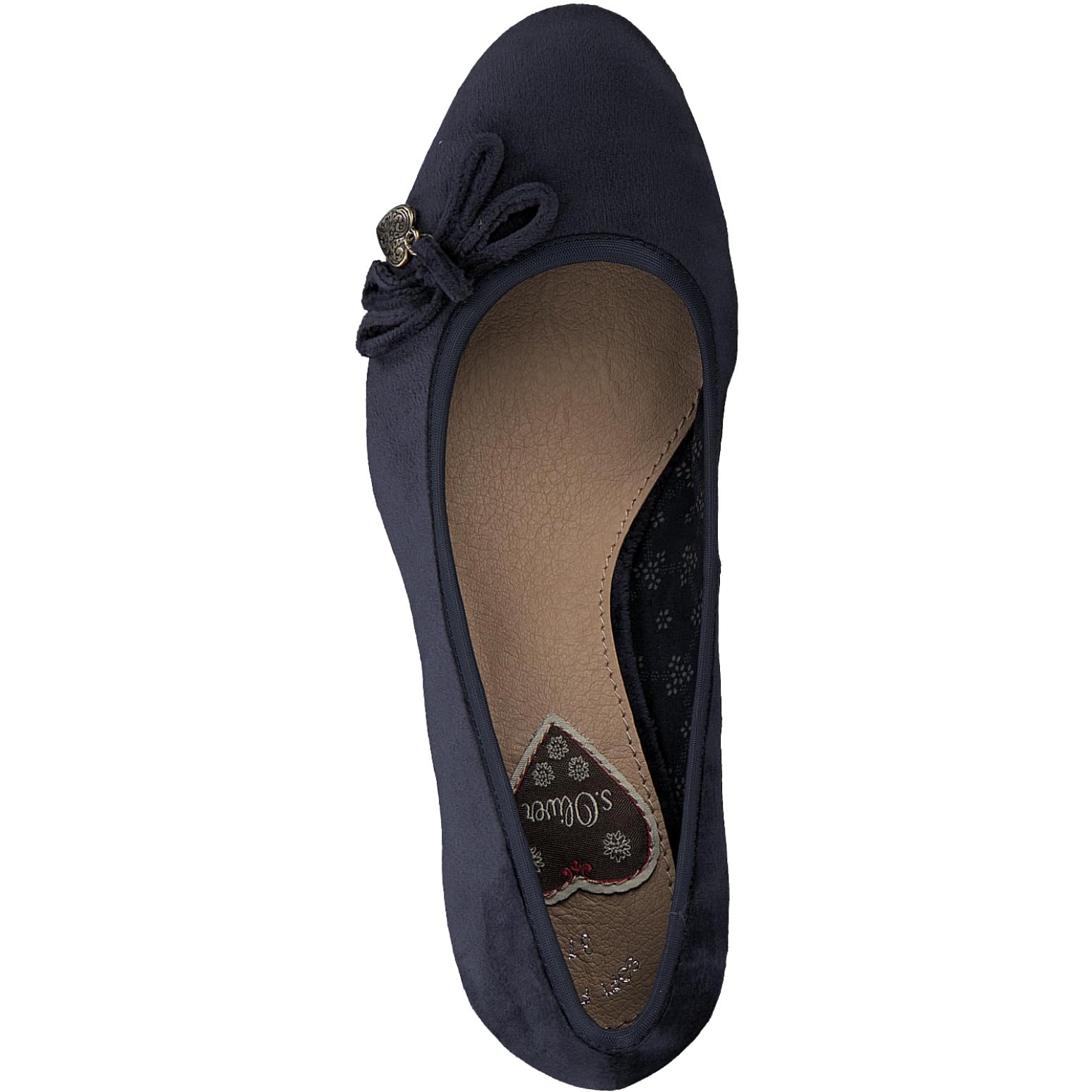 s.Oliver Damen Pumps mit Schleife mit Herzdetail, Blau (Navy), 40 EU – Ansicht 3