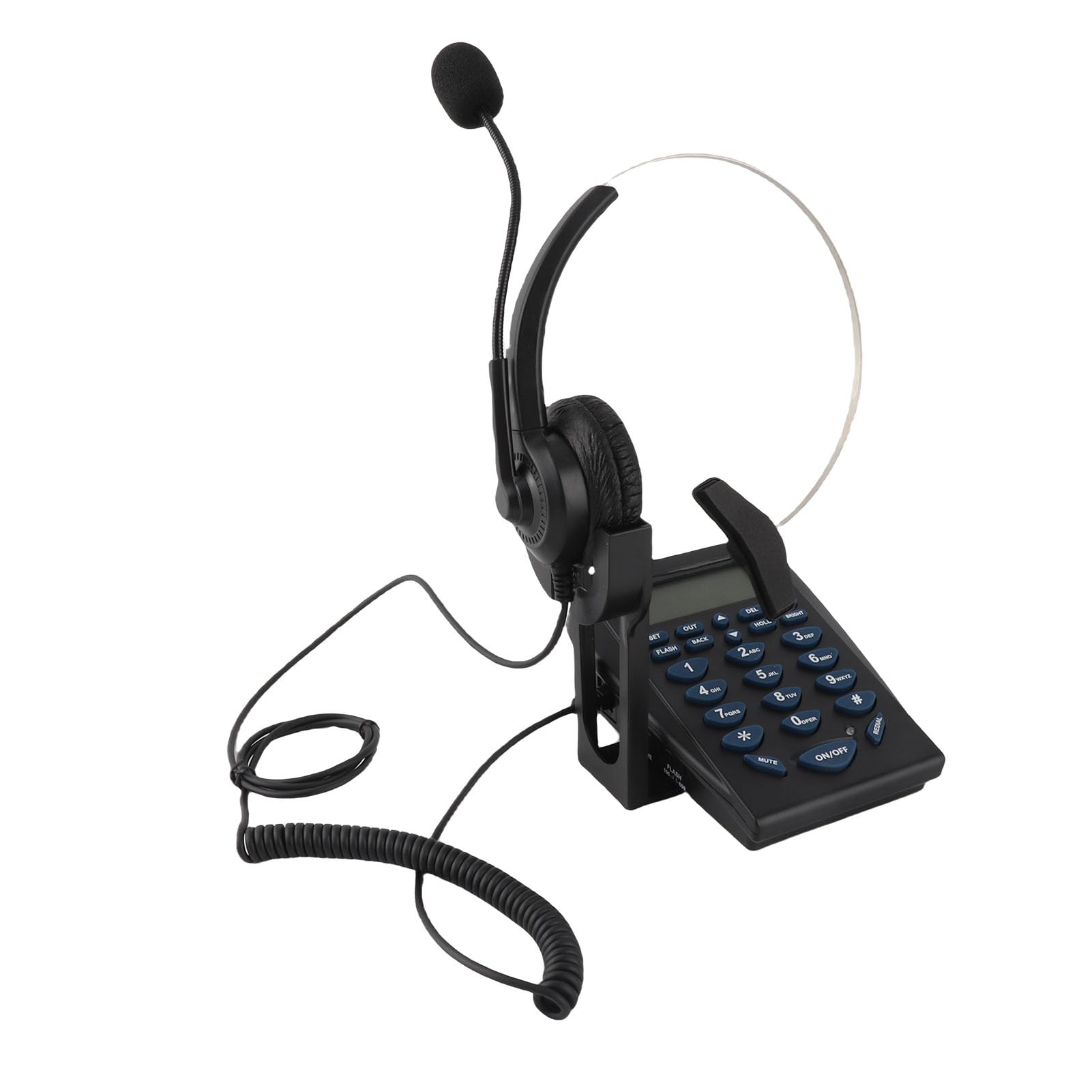 Generic Teclado de Marcación de Teléfono con Cancelación de Ruido para Oficina de Negocios para Centro de Llamadas Multifuncional, con Pantalla de Identificación de Llamadas FSK/DTMF, Práctico