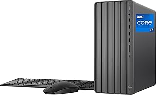 HP Envy Desktop TE01-4020, 13th Generation Intel® Core™ i7-13700 Processor, Intel® UHD Graphics 770, 32 GB DDR4-3200 MHz RAM Memory, (Black, TE01-4020)