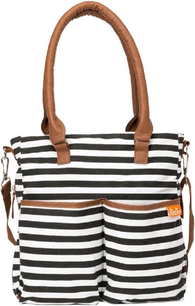 Kidthingz Nappy Bag Designer Elegant, Compact, Functional and Durable, Colour-Fast Treated So Crisp New Look Will Last for Years – Perfect Baby Shower Gifts – Bonus Ebook