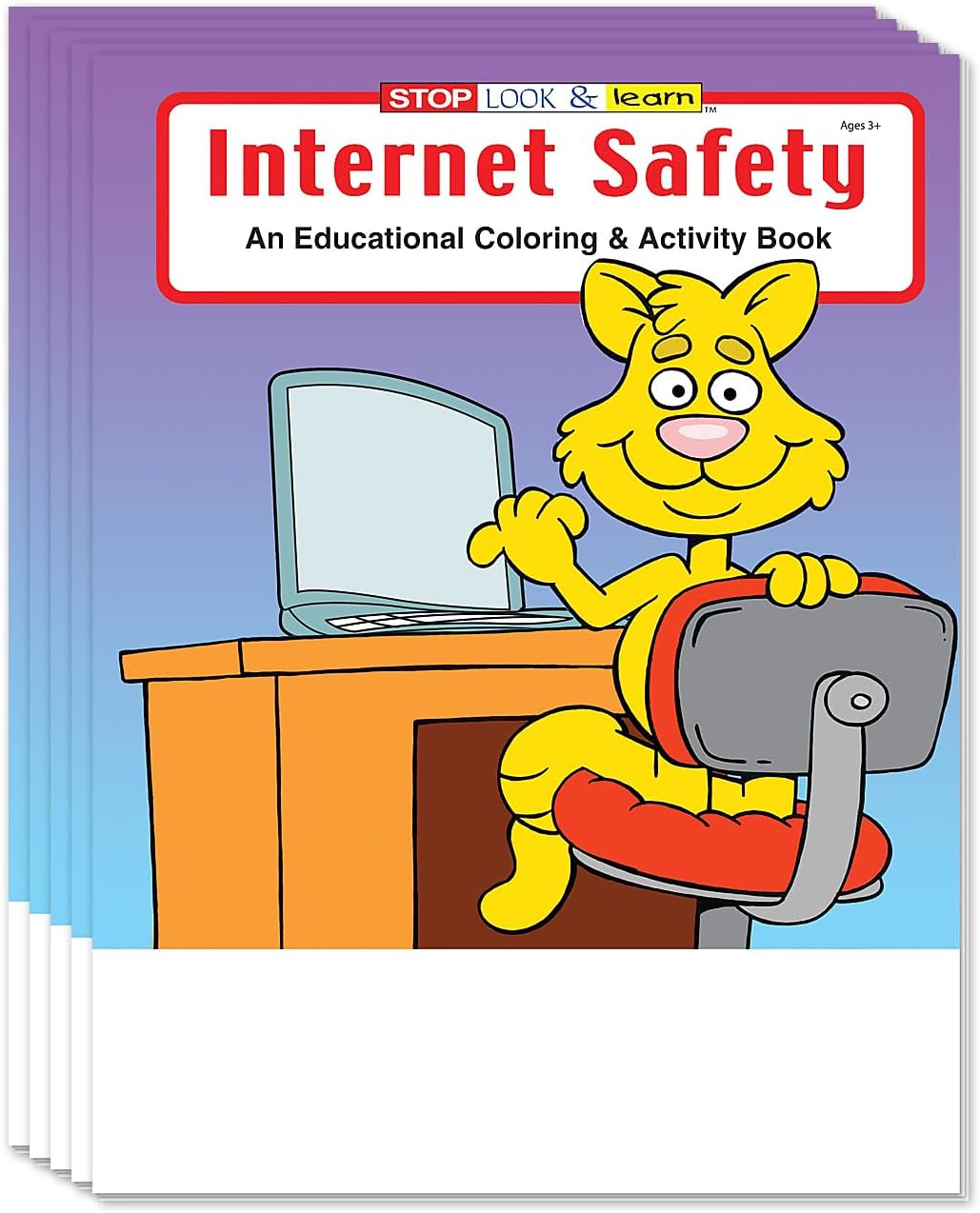 ZOCO – Internet Safety Coloring Books for Kids (50 Bulk Pack, Without Crayons) – Games, Puzzles & Activities for Teaching Online Safety