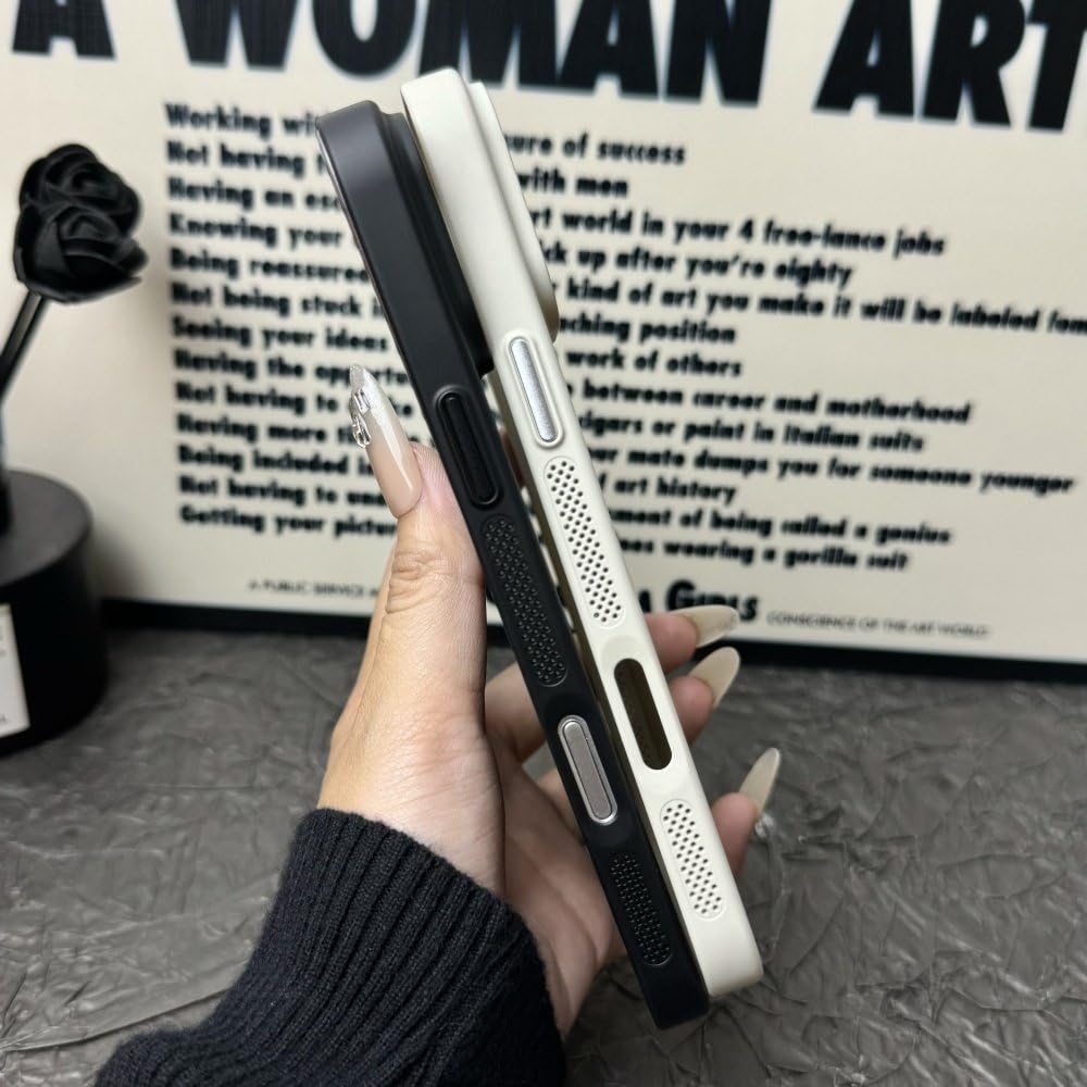 Etui magnetyczne z siateczki rozpraszającej ciepło do iPhone'a 16 15 14 Plus 13 12 11 Pro Max, oddychające, chłodzące, różowe, do iPhone'a 16 Pro Max