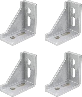 Tsnamay 4Pcs 3060 Hardware Brackets Inside Corner Bracket,Triangle Hypotenuse Consolidate for 3060 Aluminum Extrusion Profile with Slot