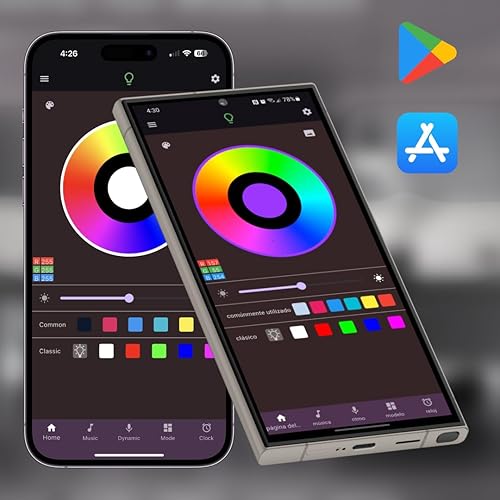 Miniatura 4 de ArtisLigth - Tira de luces LED de 50 pies, tira de luz RGB que cambia de color con aplicación y control remoto, sincronización de música, luces LED