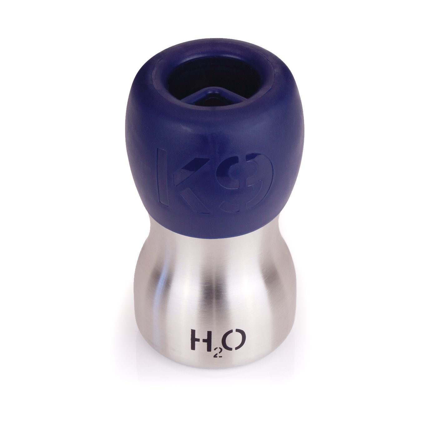 H2O4K9 Stainless Steel Dog Water Bottle and Travel Bowl, Small, 270 ml, Deep Navy - Image 2