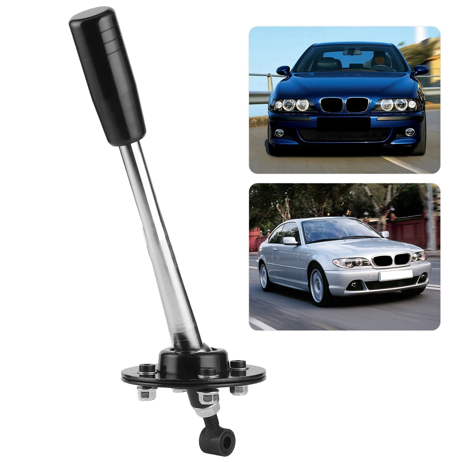 Drift Tuning Palanca de Corta Ajustable con Perilla Compatible con E30 E36 E46 E34 E39 E6x Z3 85-10 para Transmisión de Caja de Cambios Getrag o ZF Negro