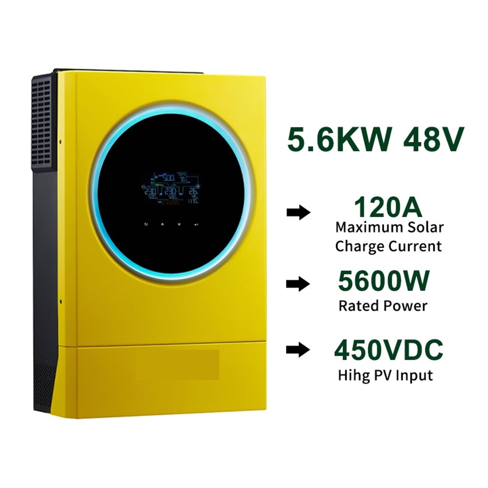 Hybrid Solar 5000W 48V Wysokie Wejście PV 450Vdc MPPT 80A Ładowarka Sieciowa INVERTER OszczęDność KosztóW(SV-IV-5.6KW)