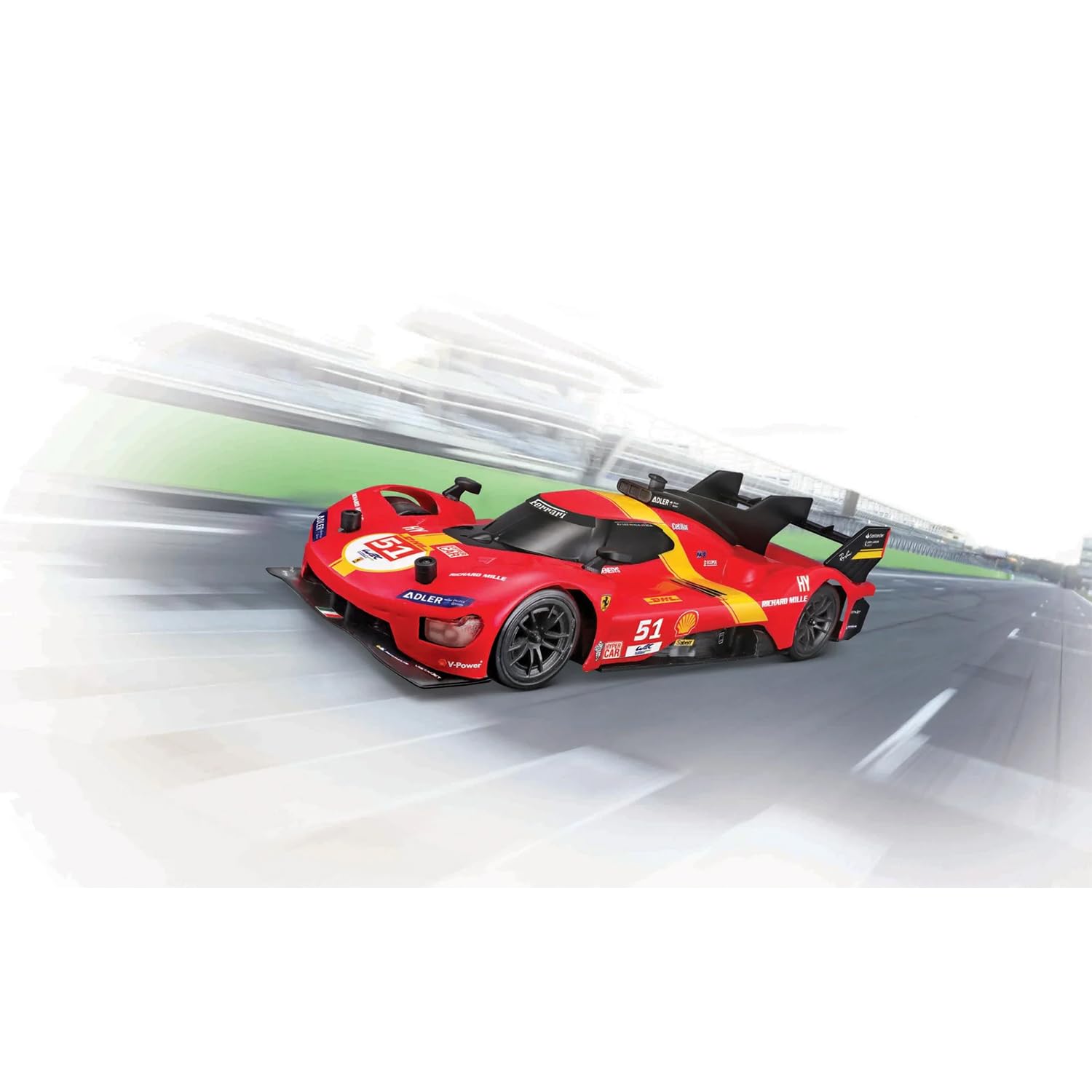 Maisto Tech - Radio Control Ferrari 499P LMH #51 2023 - Realistisches Modellauto im Maßstab 1:16 mit Funksteuerung, Batterie und USB-Ladung, offizielle Ferrari-Lizenz, empfohlenes Alter ab 8 Jahren