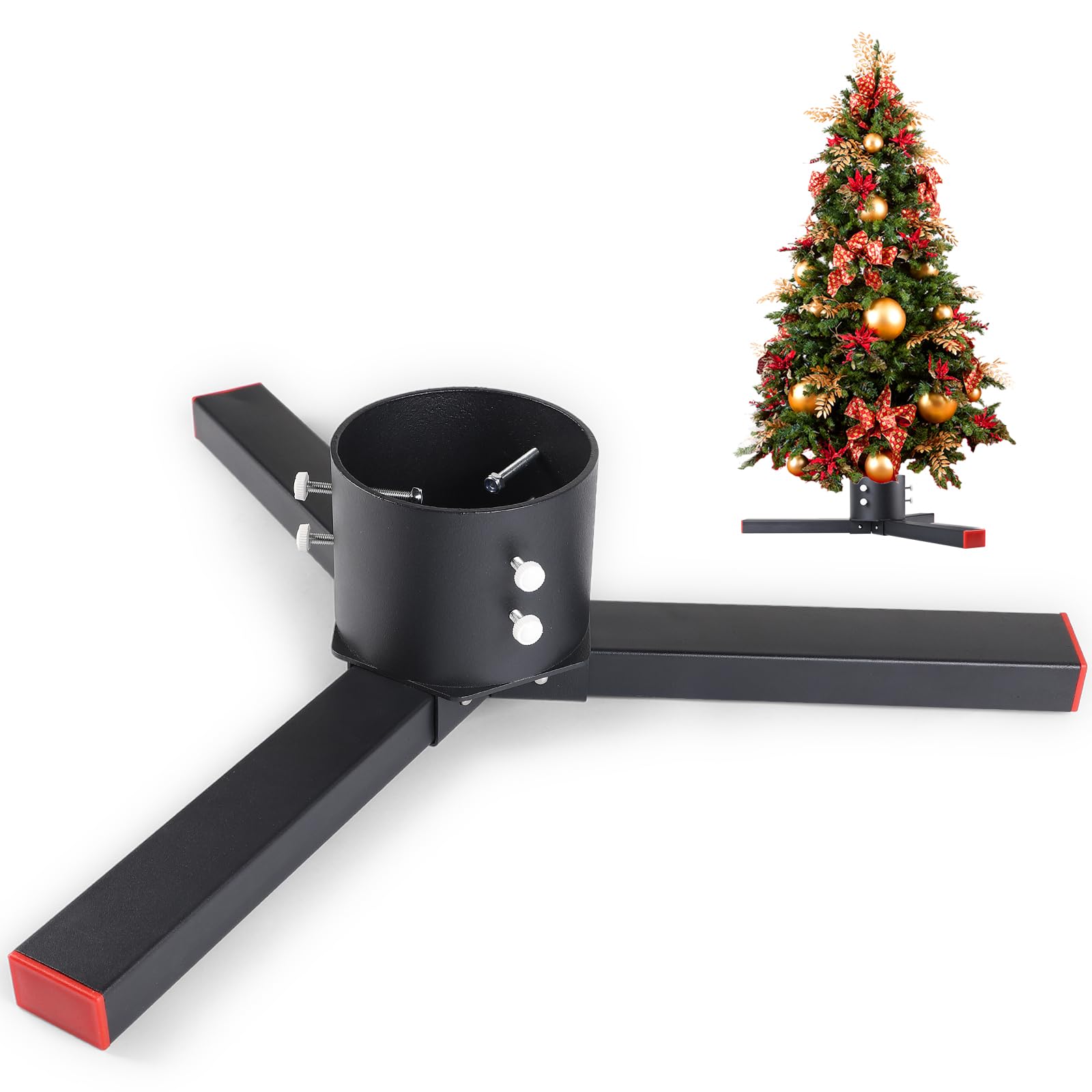 Supporto Stabilizzatore Per Puntale Albero Di Natale - Universale, Avvitabile, Antinclinazione