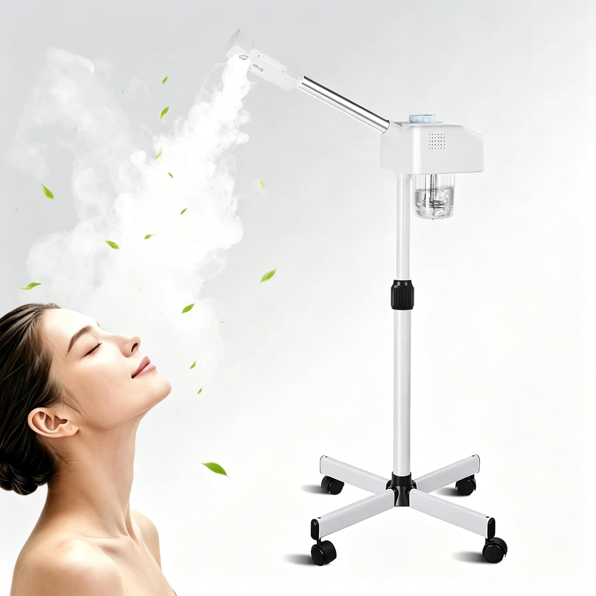 Gesichtsdampfer Professionelle Gesichtssauna mit Warmnebel zur Porenreinigung, UV-Wasseraufbereitung, Gesichtsdampfbäder für Spa, Salon und zu Hause