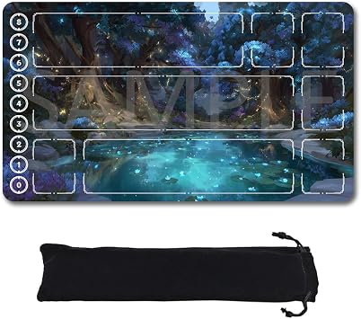 Riftbound TCG Playmat with Zones Unofficial, Original Design Play mat 24x14 Inchnon Free Storage Bag 251028114,Zone