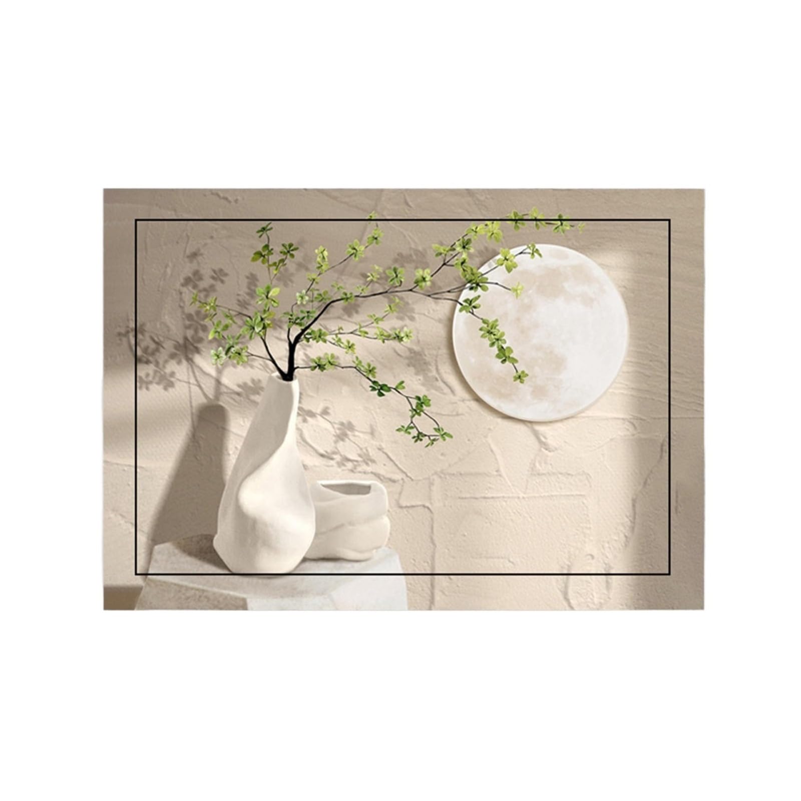 Stile Nordico Quadro Copri Quadro Elettrico Decorativo Adesivi Murali, Copri Contatore Elettrico Interno per Il Soffitto di Casa Copricontatore da Interno Arredo(30 * 20CM,G)