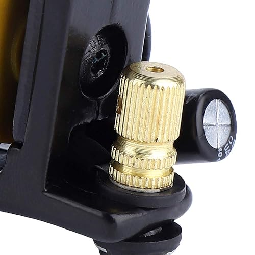 Miniatura 7 de 12 bobinas de deformación máquina de tatuaje, bobinas de cobre hierro único patrón tatuaje pistola para trazador de líneas tallada marco aleación