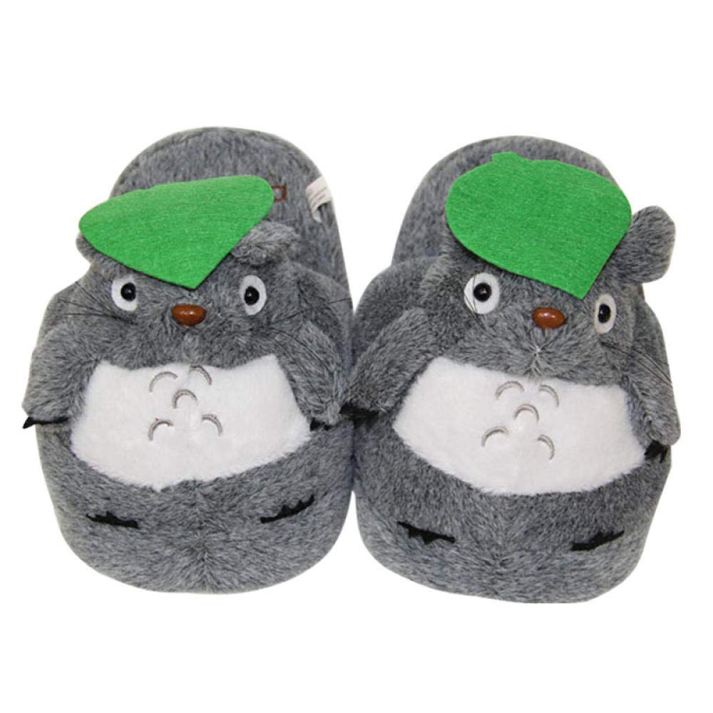 STaemin Women's Comfort Coral Fleece Memory Foam Slippers, Totoro My  Neighbor Totoro Thermal Cotton Slippers, Anime My Neighbor Totoro Coal  briquettes