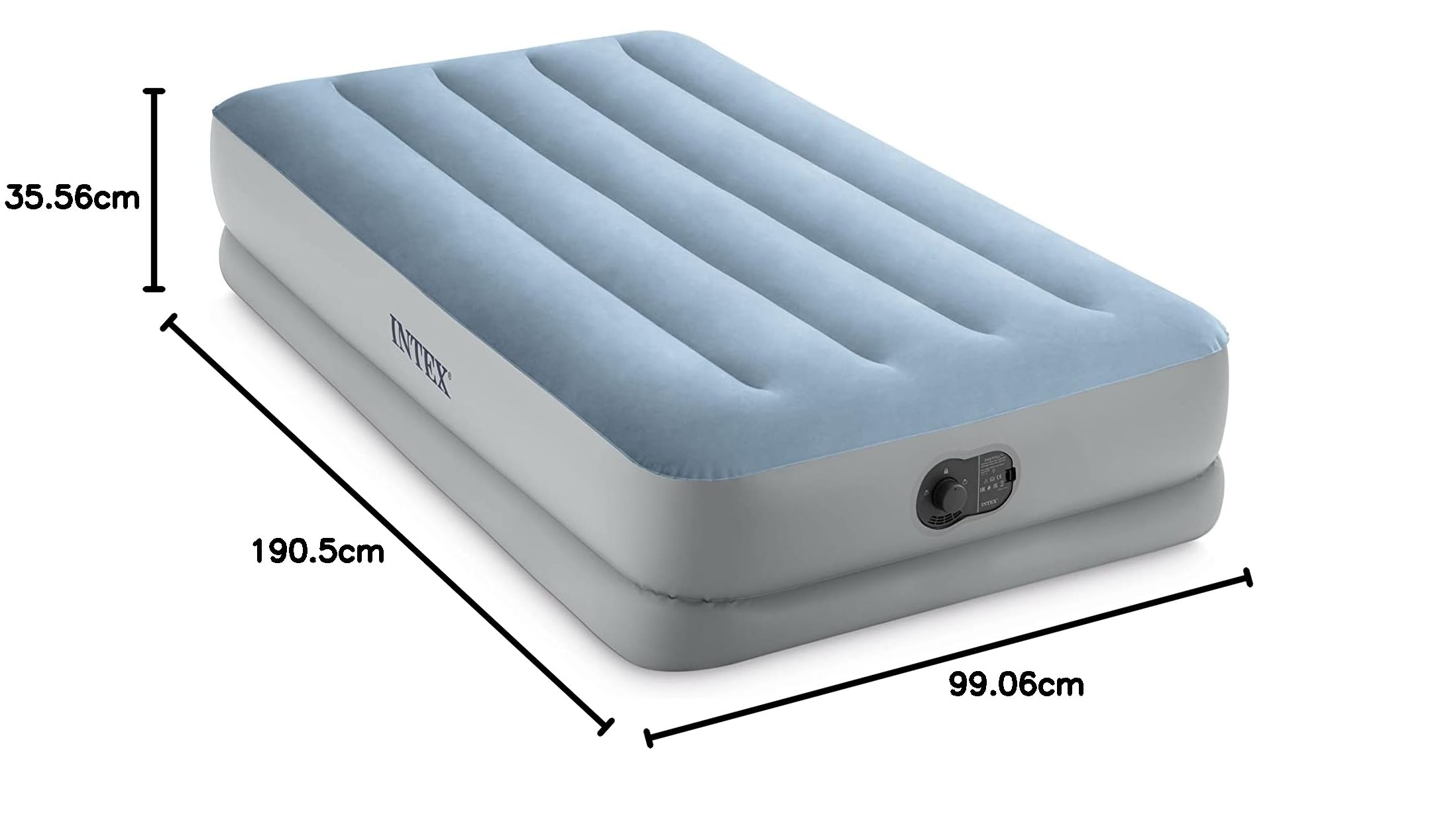 Intex Twin DURA-Beam Comfort AIRBED W/FASTFILL USB Pump, wiek: Dorosły