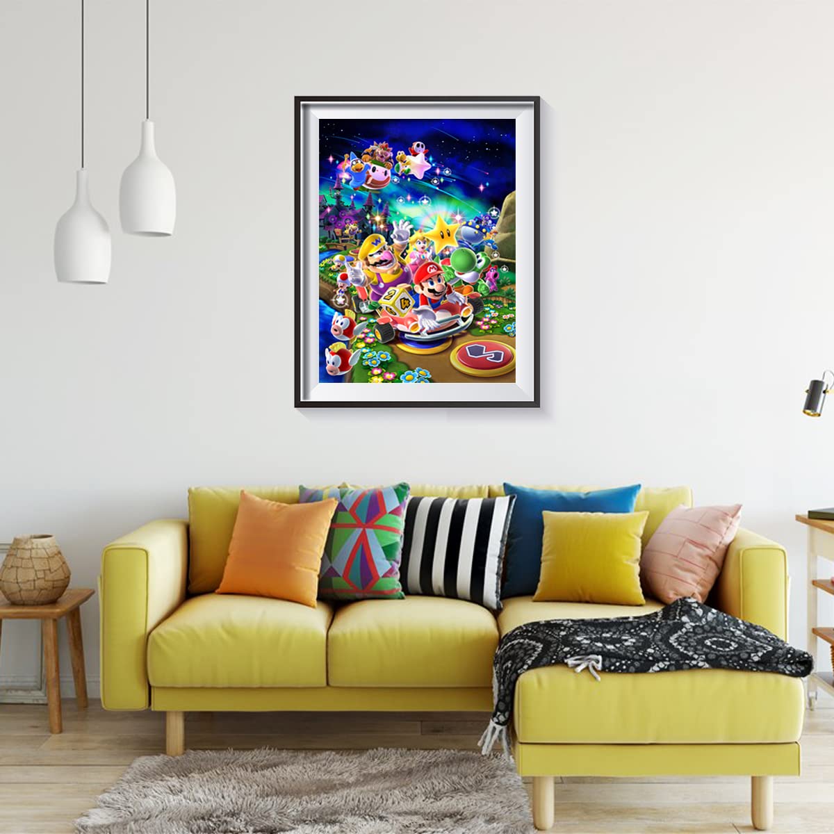 Super Party Diamond Painting Mario, Cartoon Diamond Art Anime