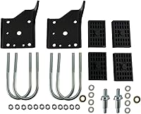 Vista 2 de Kit de placa de choque de resorte de hoja múltiple con pernos para Chevry Nova Camaro Firebird 1968-1972 con tachuelas de muelles multihoja placas