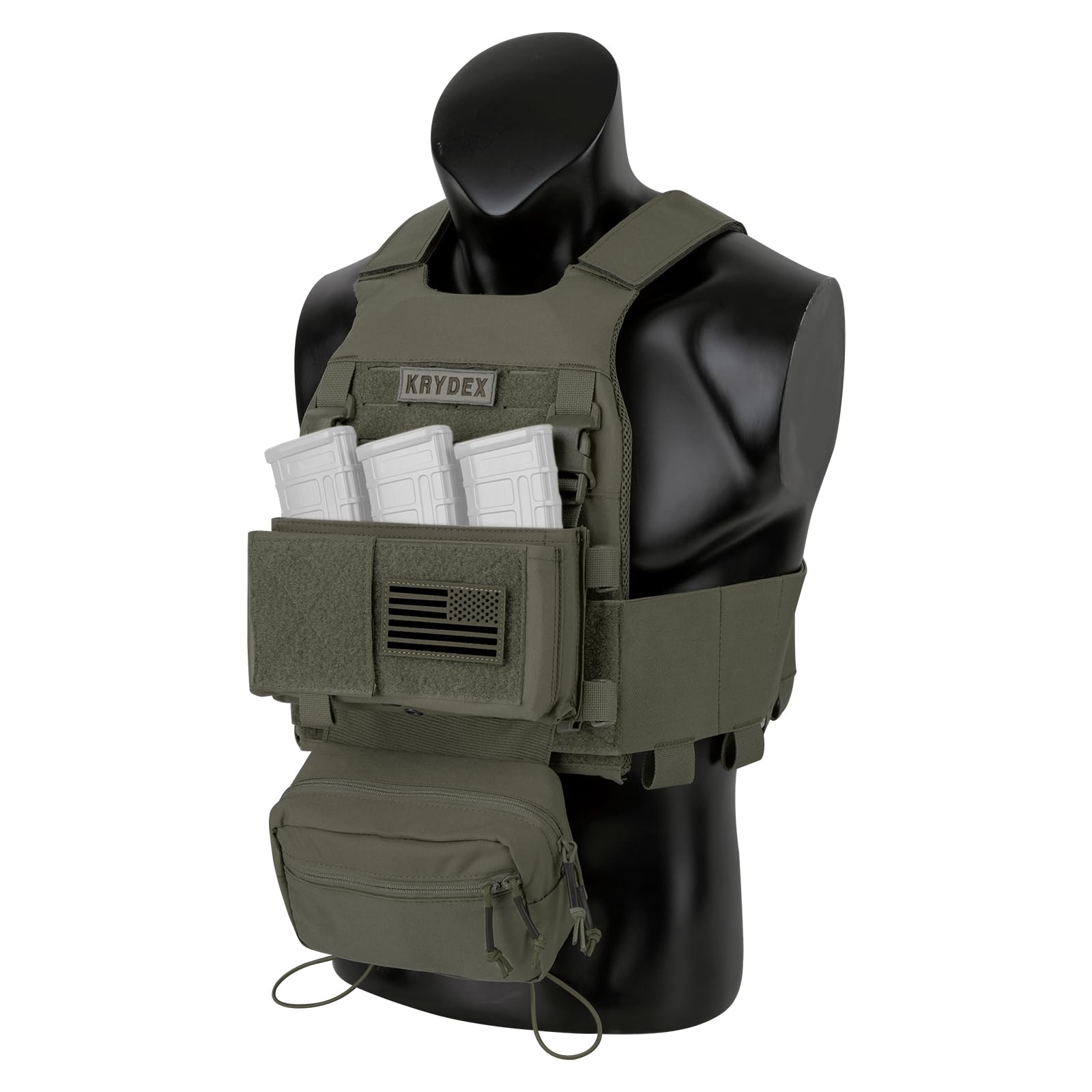 FCS Gilet tactique de transport à profil bas pour Airsoft réglable Protection de poitrine pour paintball Jeu Entraînement Chasse CS
