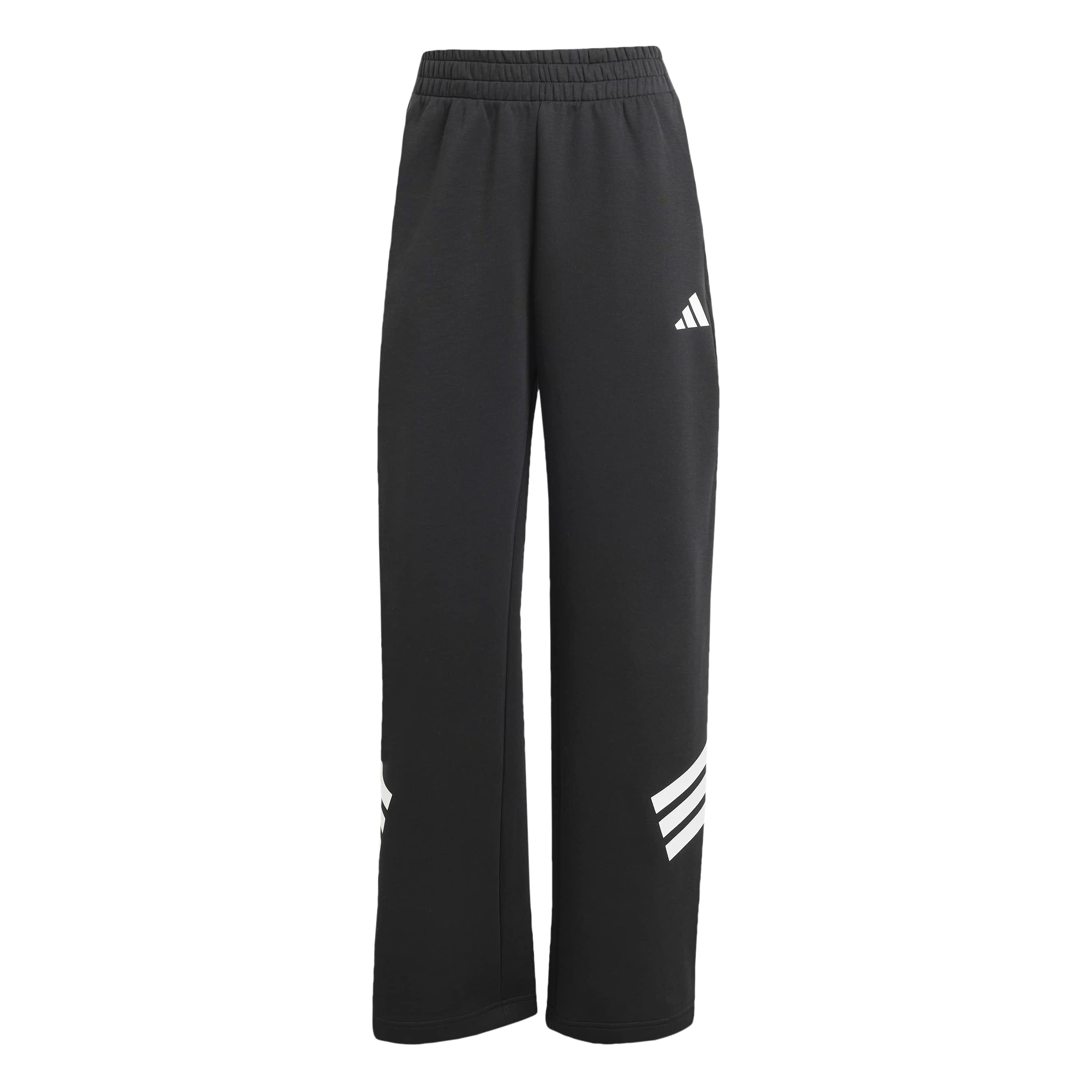 adidas Women's Future Icons Three Stripes Open Hem Pant, Black, XL