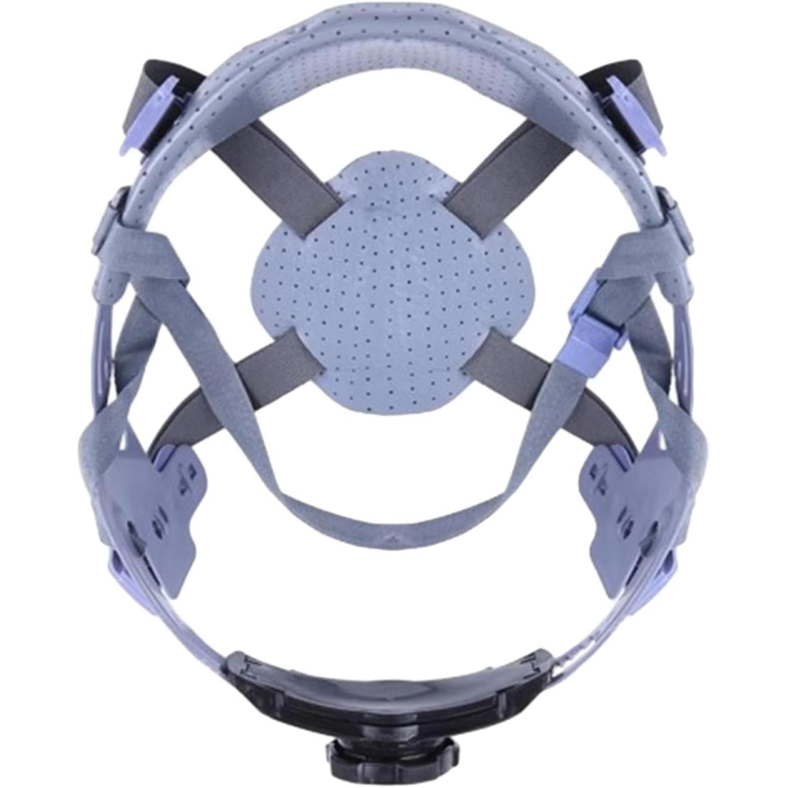 4 Point Hard Hat Suspension with Knob Adjustment - Hard Hat Insert Replacement for Secure Fit, Head Circumference 52-64cm, Blue Lift Insert 4 Point Suspension