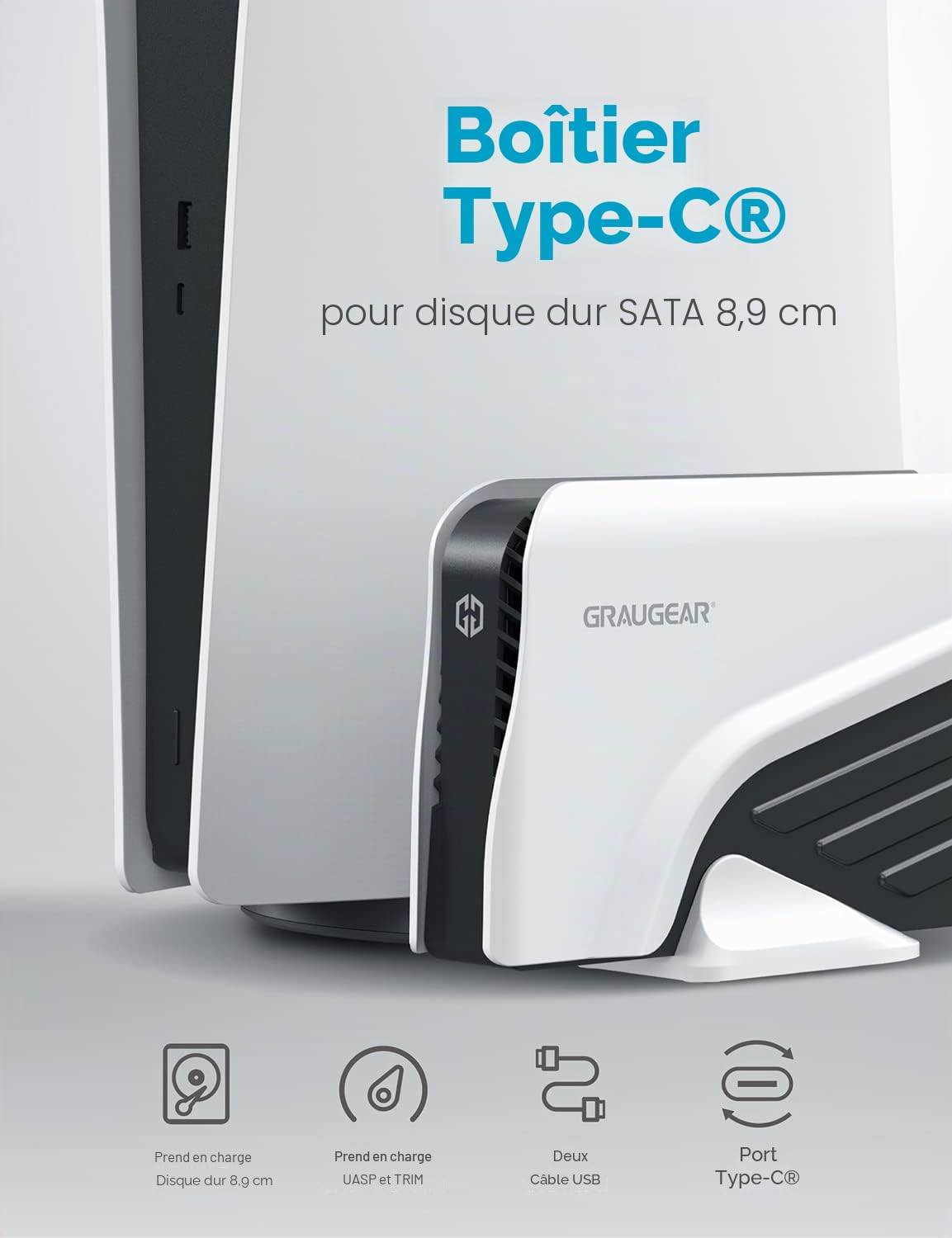 Graugear Ext 8TB HDD für PlayStation 4 und 5