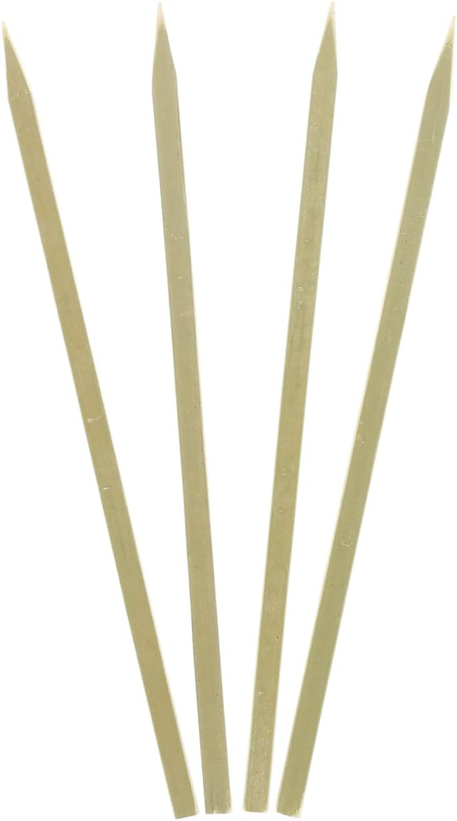 Royal Bamboo 7 Inch Flat Skewers for Grilling, Satay, and Skewered Vegetables, Case of 3,000