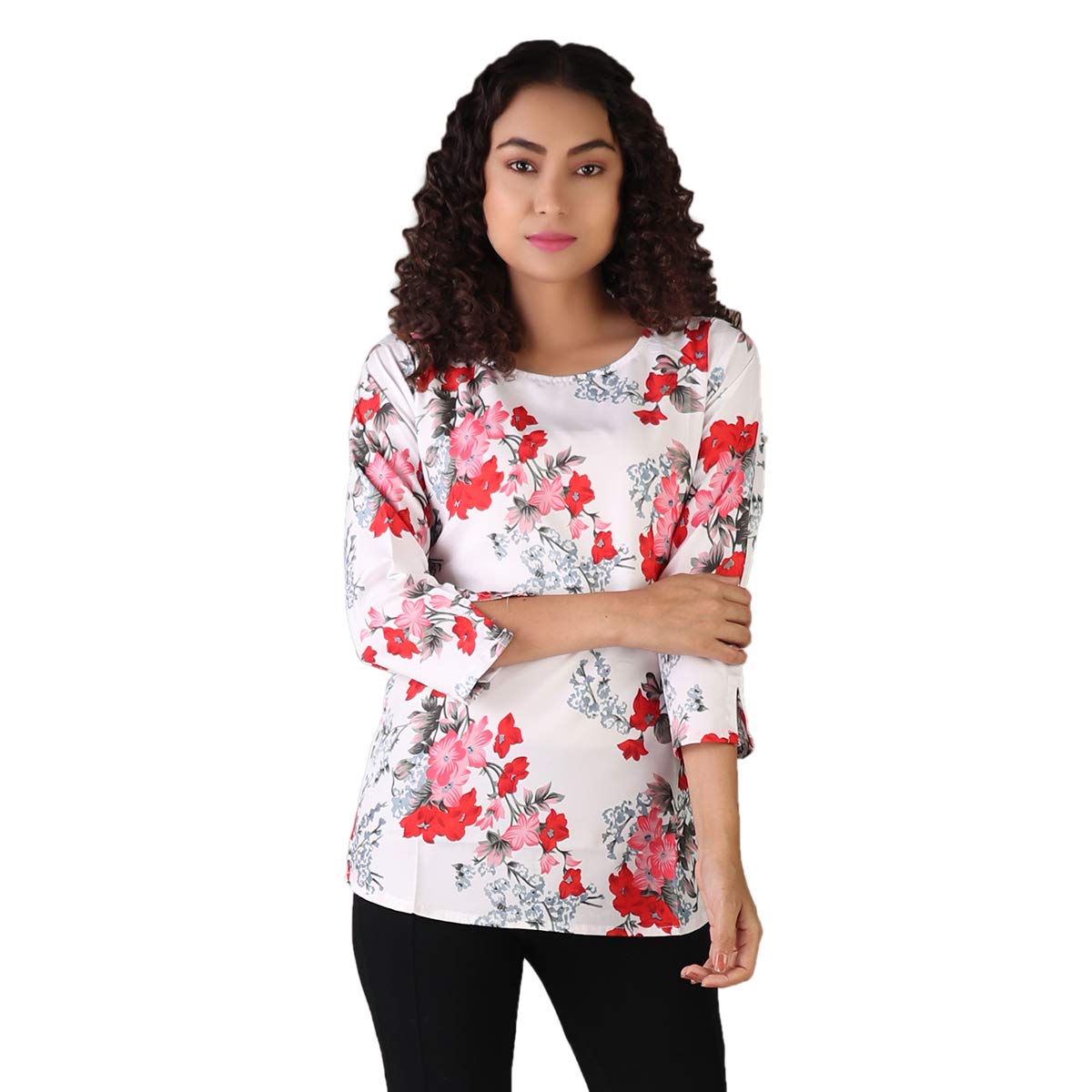 inweave I Love Lilies Boat Neck Top-picture-32