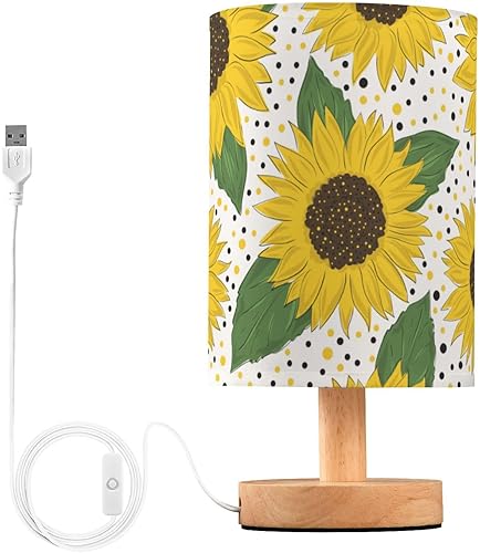 Miniatura 2 de Bedroom Lamps Room Table Lamp with Lamp Shades Sunflowers Lamp for Boys Patio
